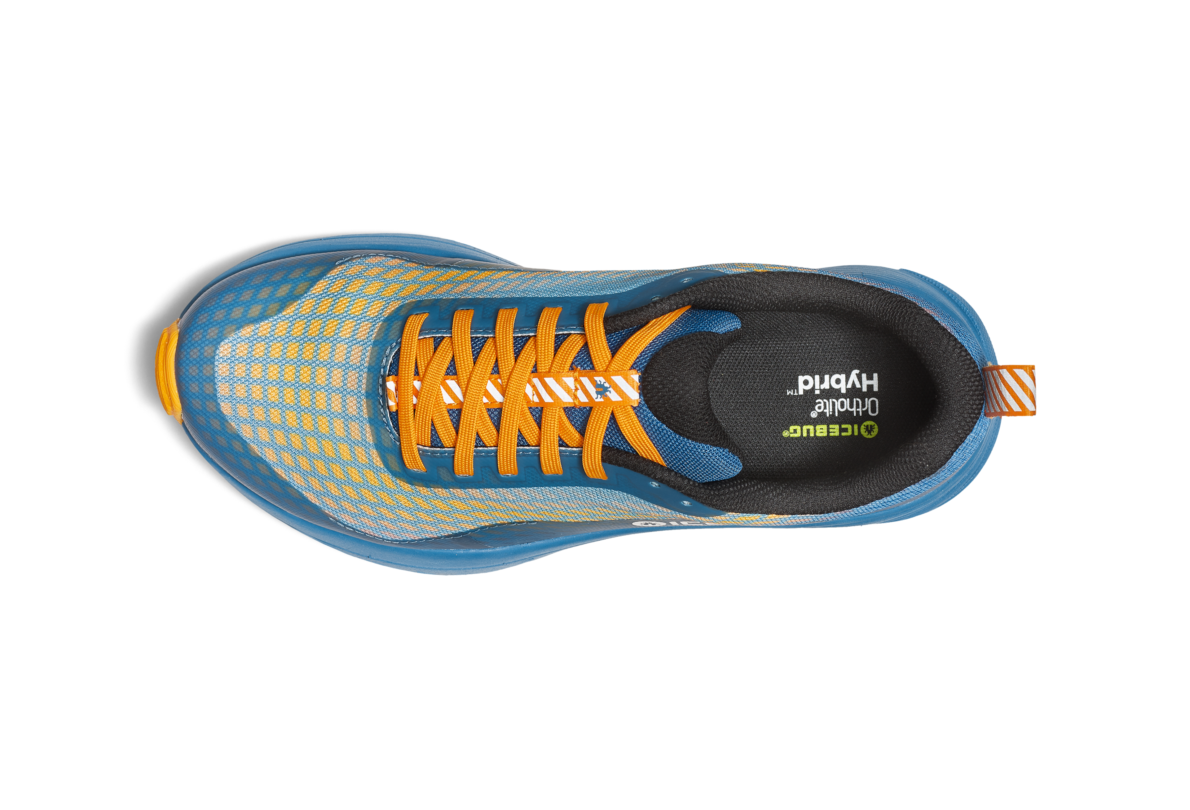 NewRun Men's BUGrip - MistBlue/Orange